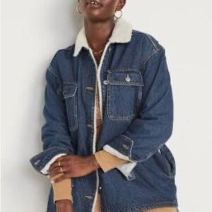 Old Navy Sherpa Lined Jean Jacket